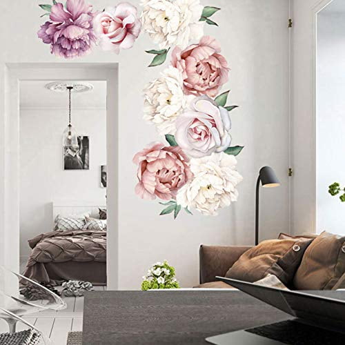 Peonies Wall Decals Elegant Florals Wall Decor Posters Blossom Art Applique for Girls Room Living Room Peony Wall Decals Pink Flowers Wall Stickers for Bedroom Peonies Wall Decals Elegant Florals Wall Decor Posters Blossom Art Applique for Girls Room Living Room Peony Wall Decals Pink Flowers Wall Stickers for Bedroom